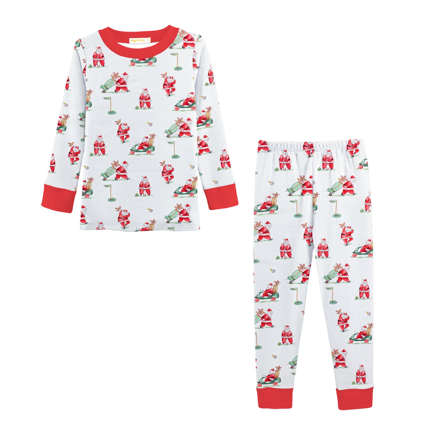 Santa's Golf Printed Kid Set