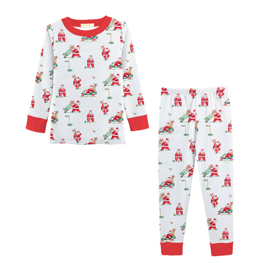 Santa's Golf Printed Kid Set