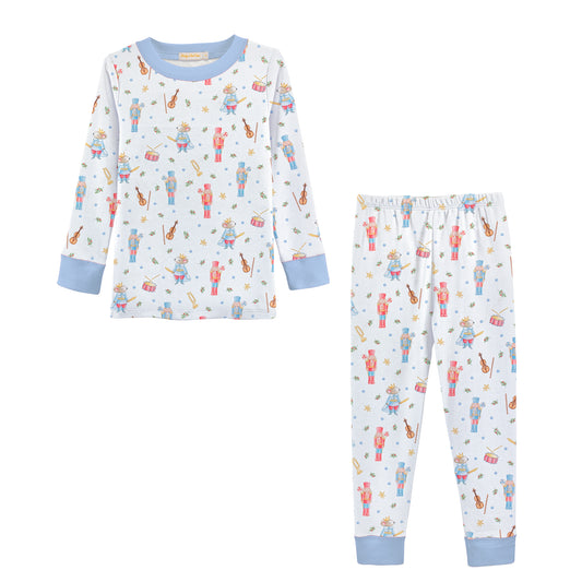 Blue Nutcracker Printed Kid Set