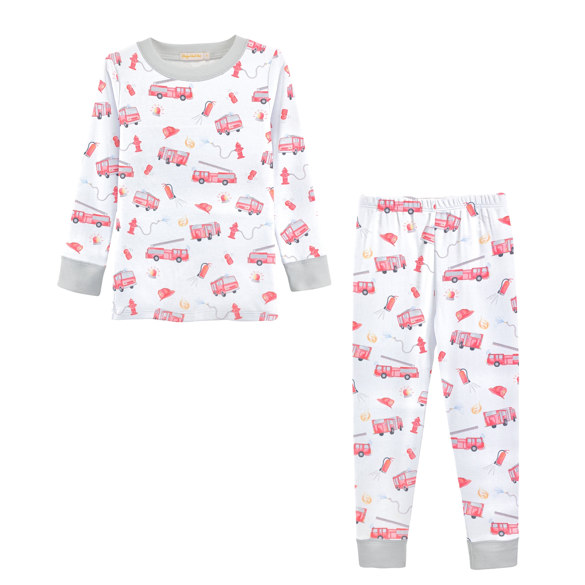 Printed Kid Set | Fire Trucks