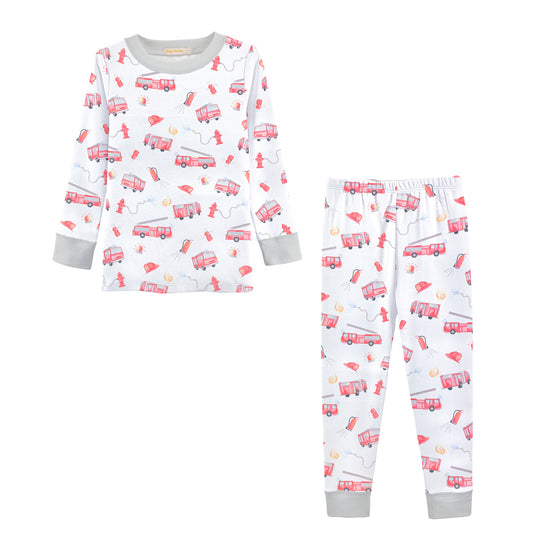 Printed Kid Set | Fire Trucks