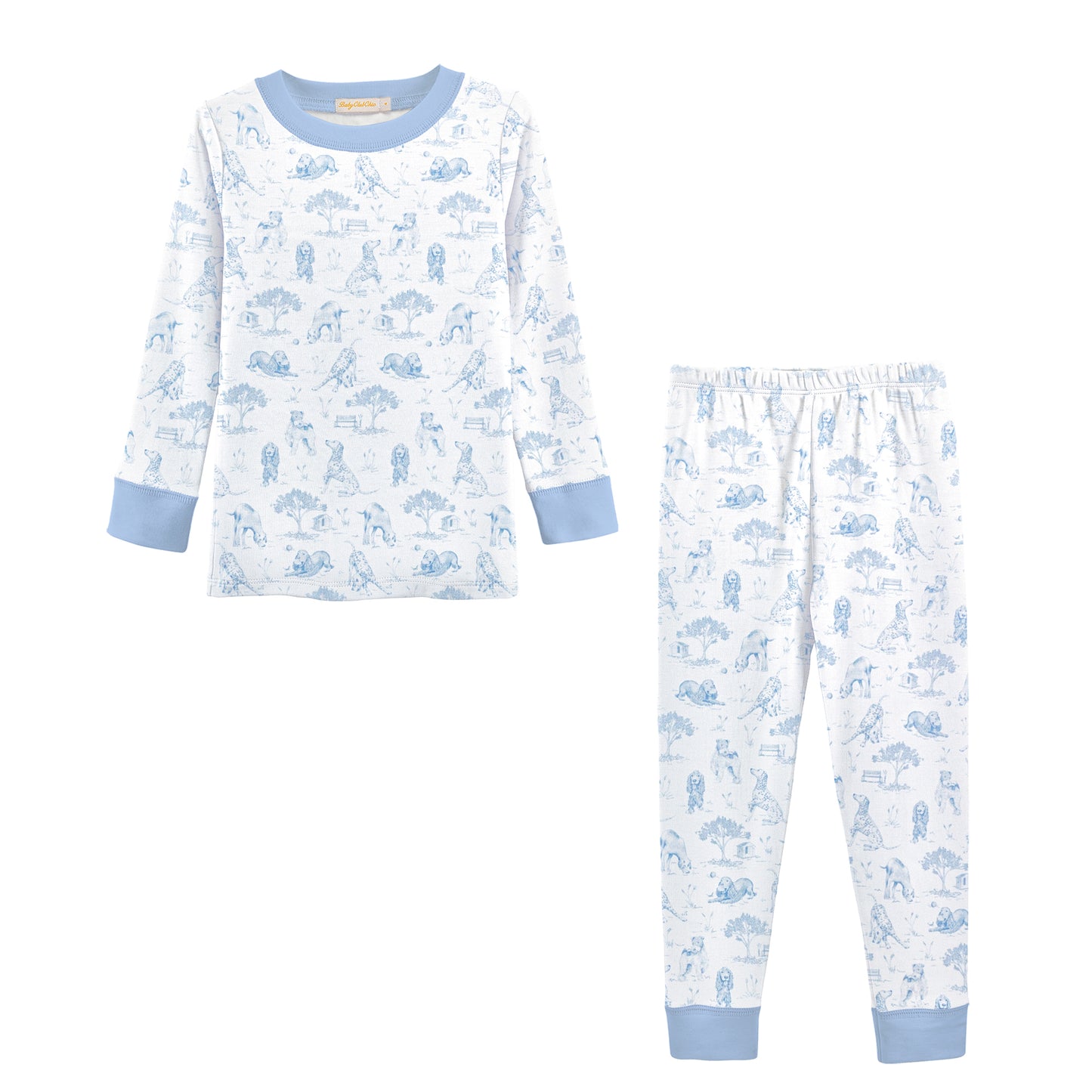 Blue Printed Kid Set | Barking Bliss
