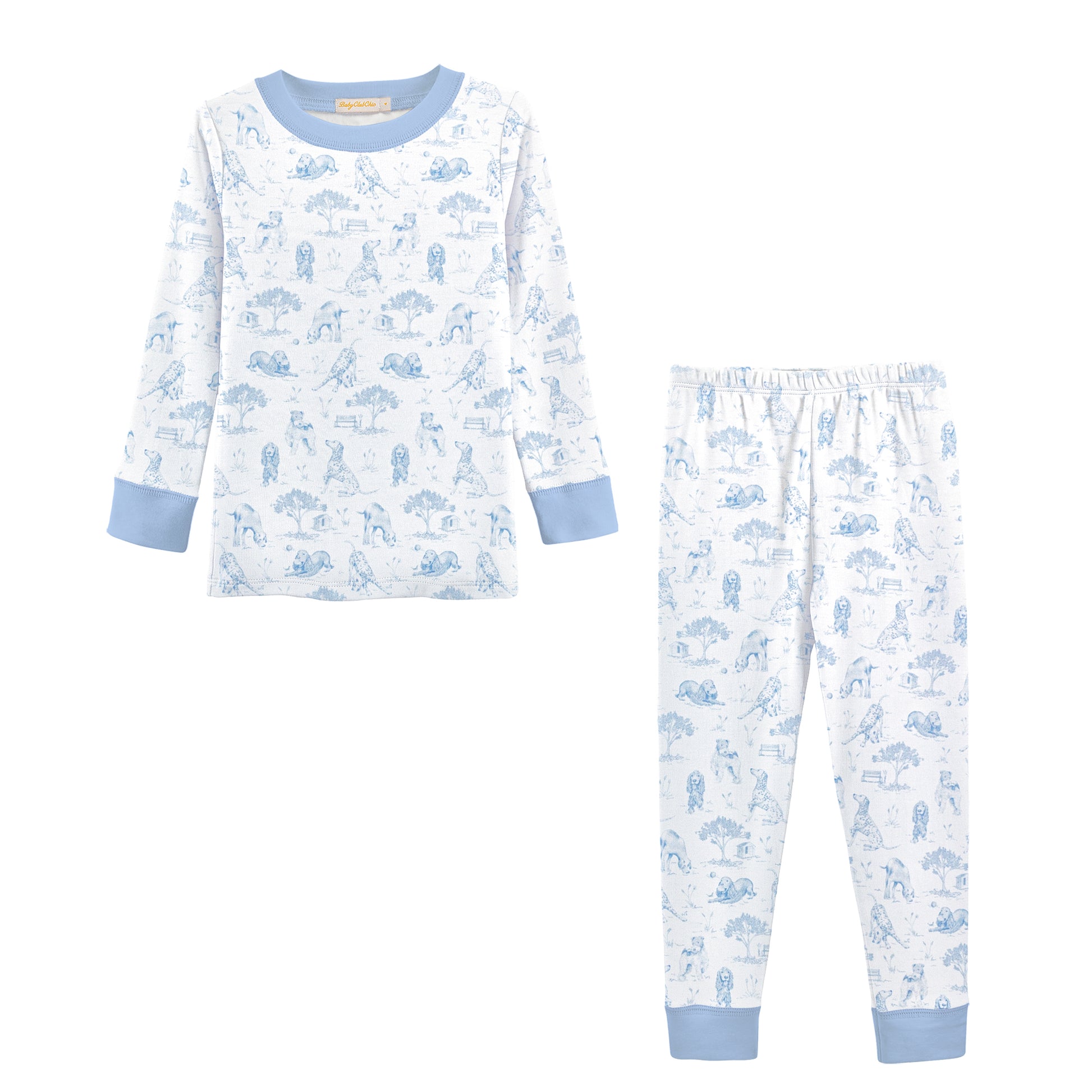 Blue Printed Kid Set | Barking Bliss
