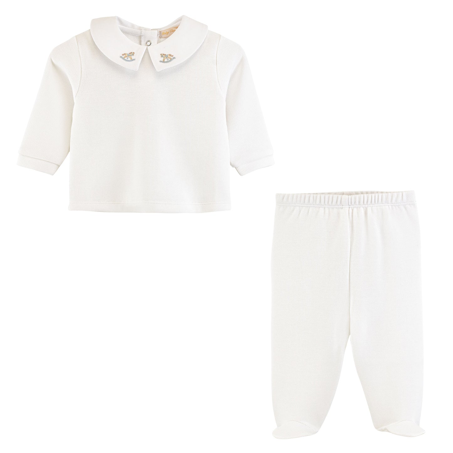 English Knot Top + Pant Set | White