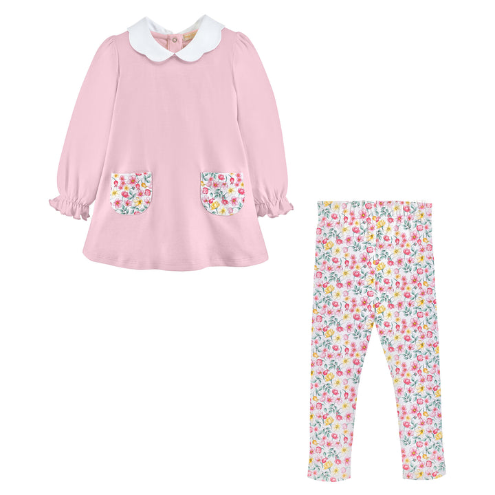 Scalloped Leggings Set | Field Flowers