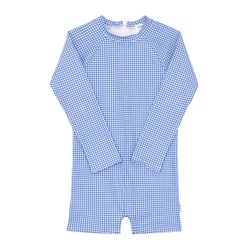 sky blue gingham rashguard one