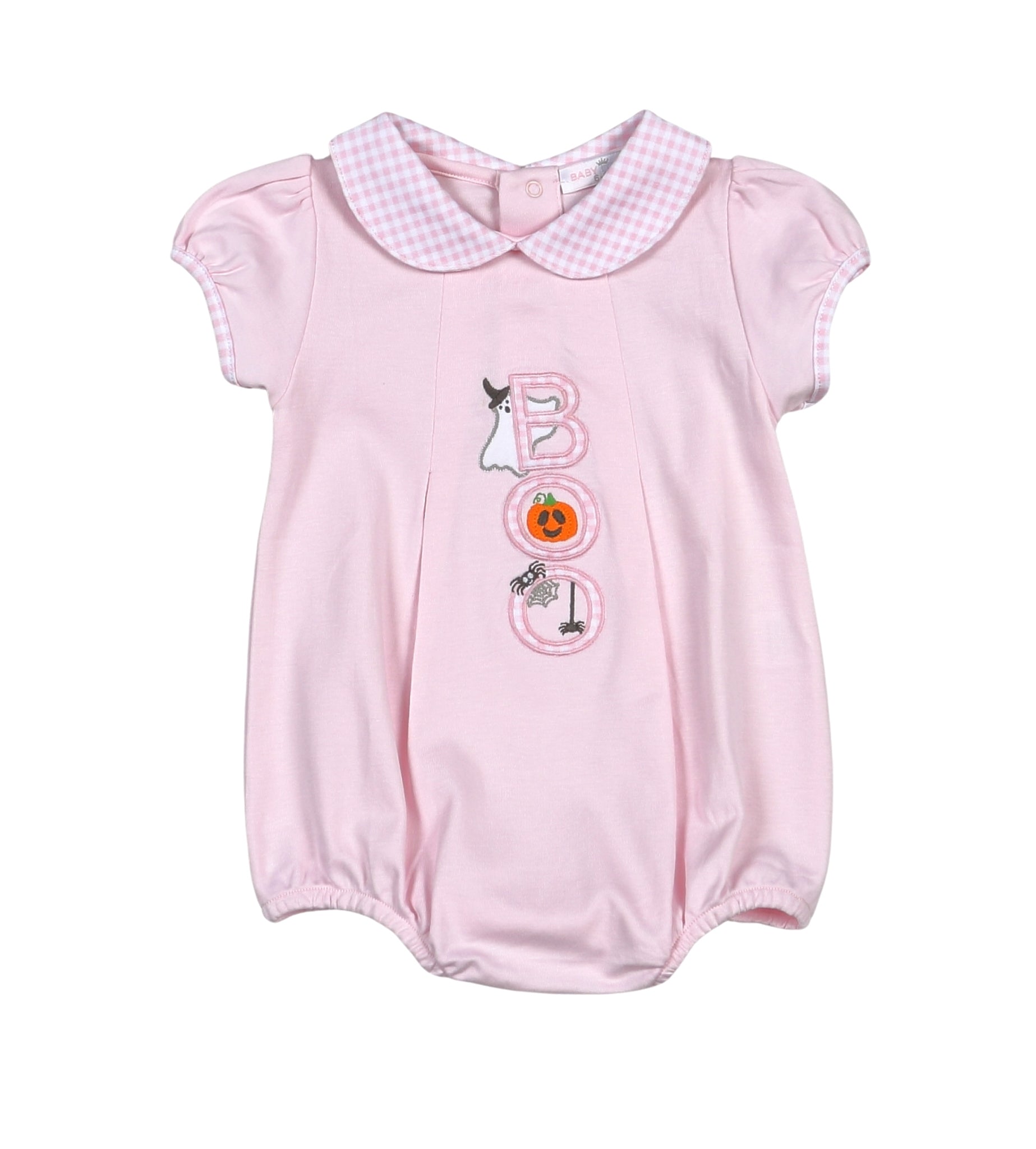 Spooky Pima Applique Bubble | Pink