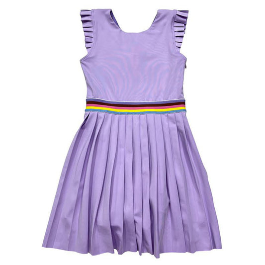 Rainbow Trim Tennis Dress | Lavender