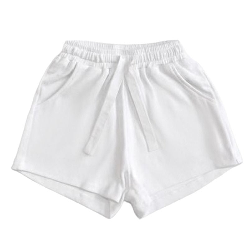 Ribbed Short | White