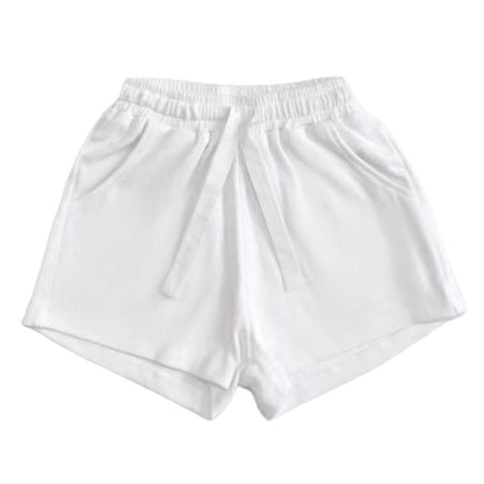 Ribbed Short | White