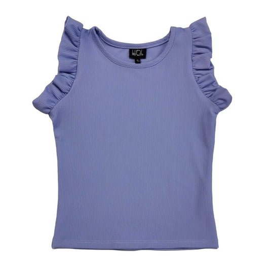 Ruffle Sleeve Top | Lavender