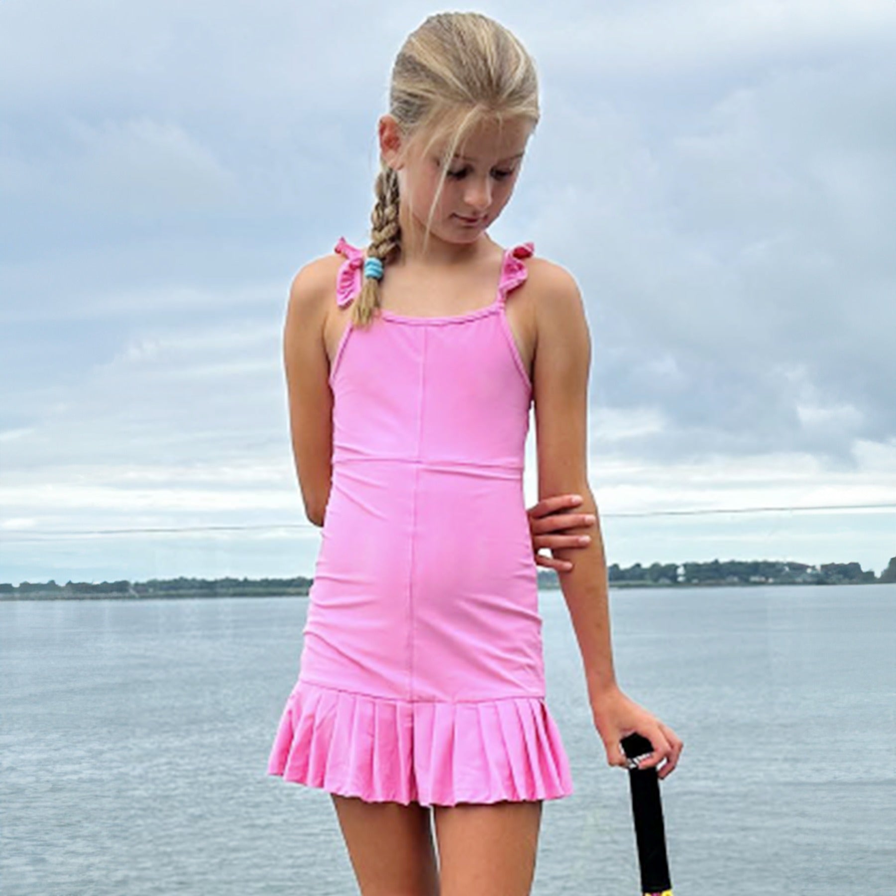 Tennis Pink Ruffle Mini Dress 14y