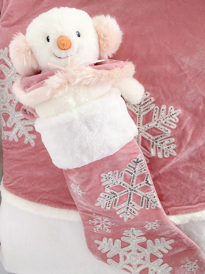 Crystal Pink Snowman