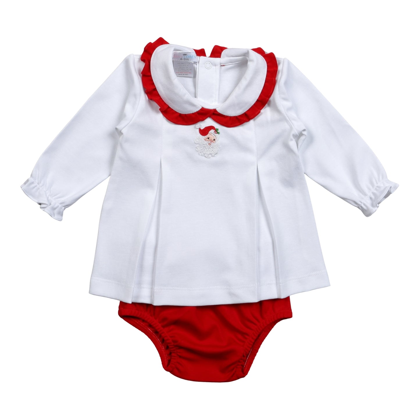 Santa Claus Hand Embroidered Pima Bloomers set