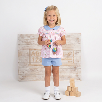 School Time Scallop Collar Set