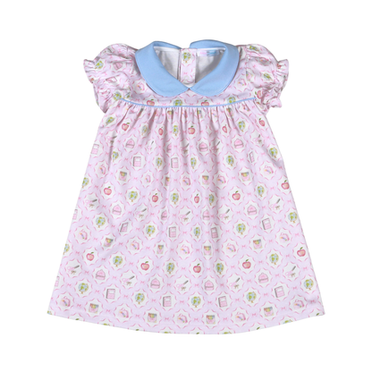 School Time Scallop Collar Dress