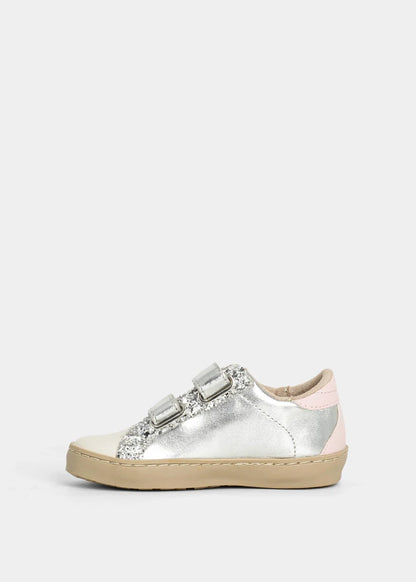 Sunny Mini Toddler Sneaker | Silver Sparkle