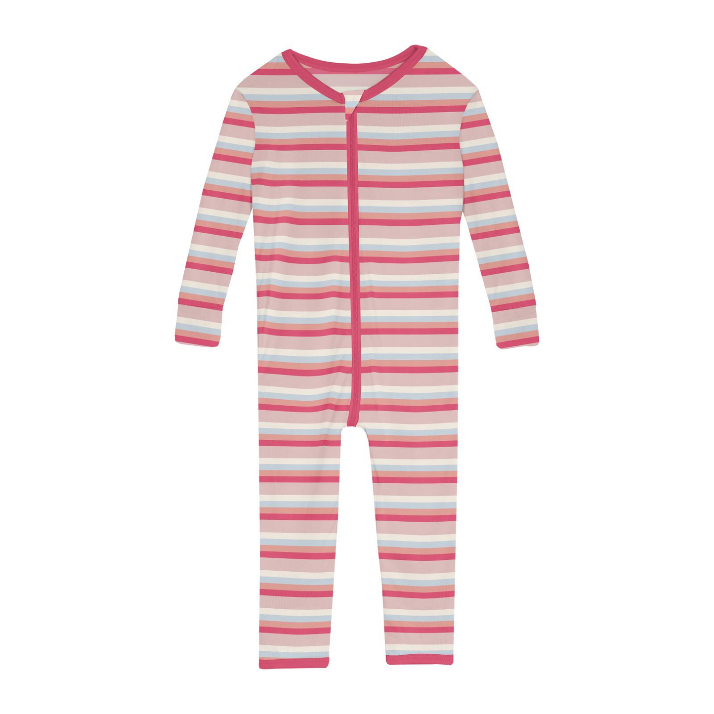 Print Convertible Zipper Sleeper | Rose Stripe