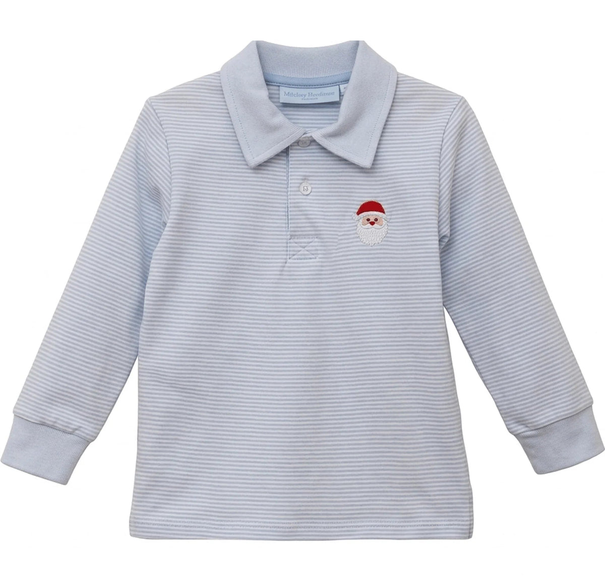 Santa Trio Polo | Light Blue Stripe