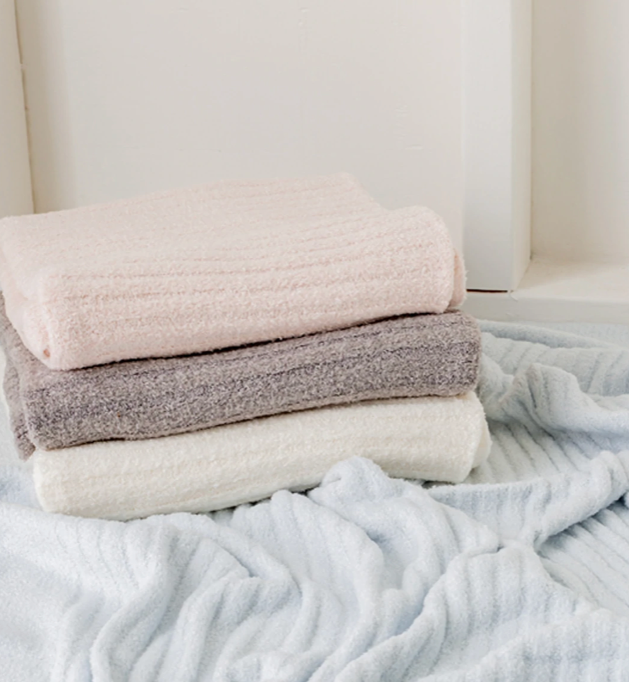 CozyChic Lite Ribbed Blanket | Pearl