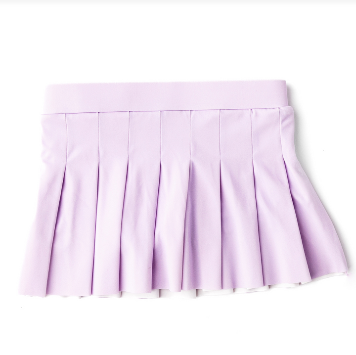 pleated active skirt | purple