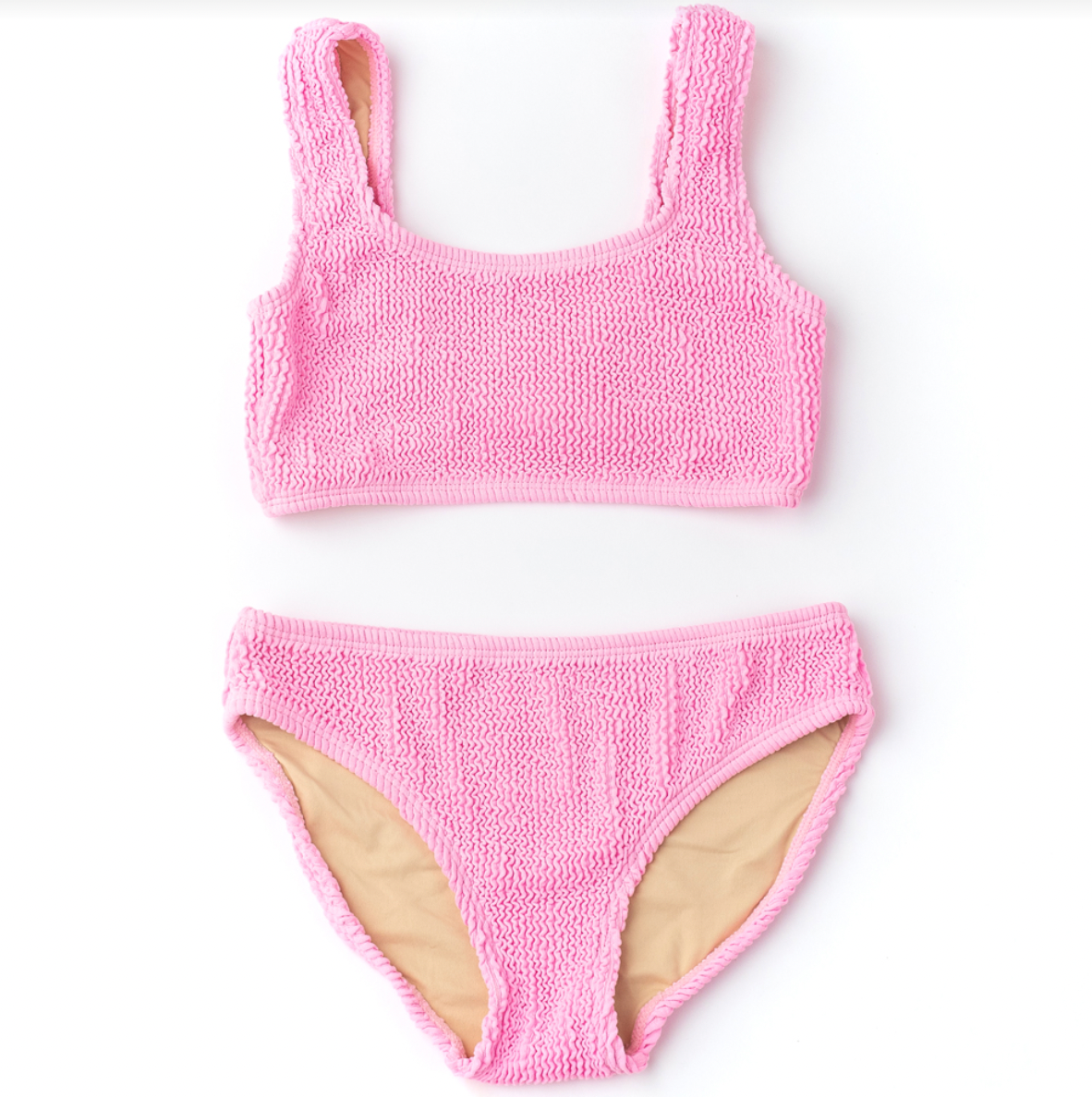crinkle bikini | pink