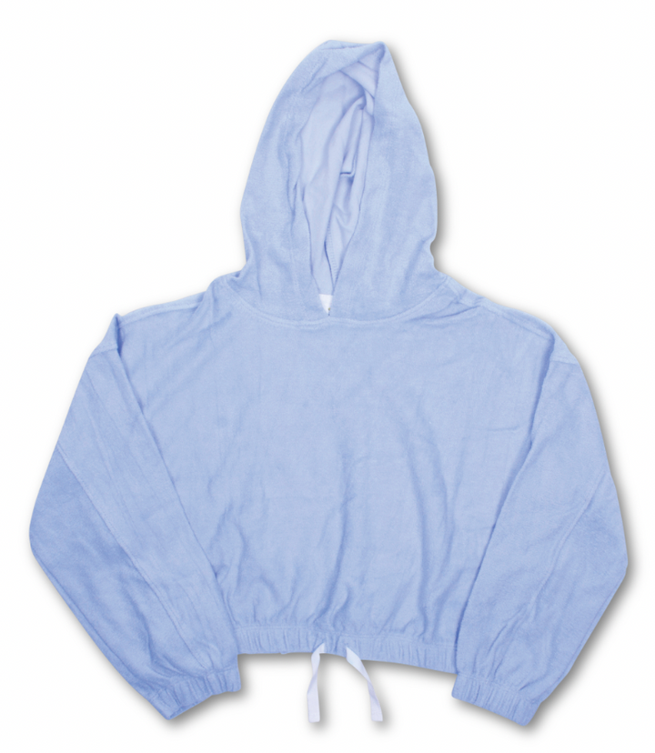 terry hoodie | blue