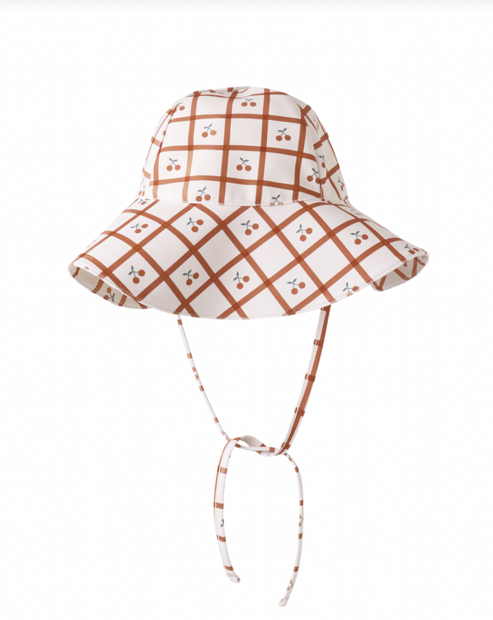 FLOPPY SWIM HAT CHERRY CHECK