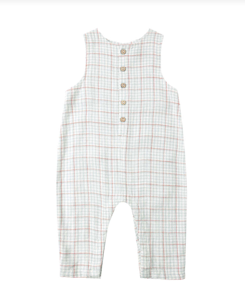 BUTTON JUMPSUIT LIGHT BLUE STRIPE