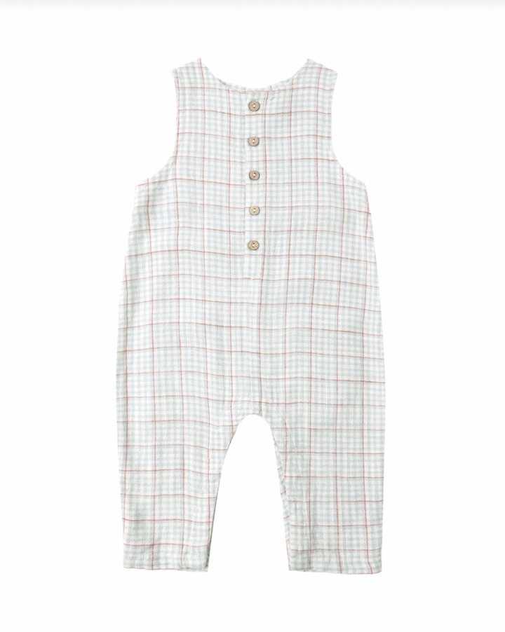 BUTTON JUMPSUIT LIGHT BLUE STRIPE