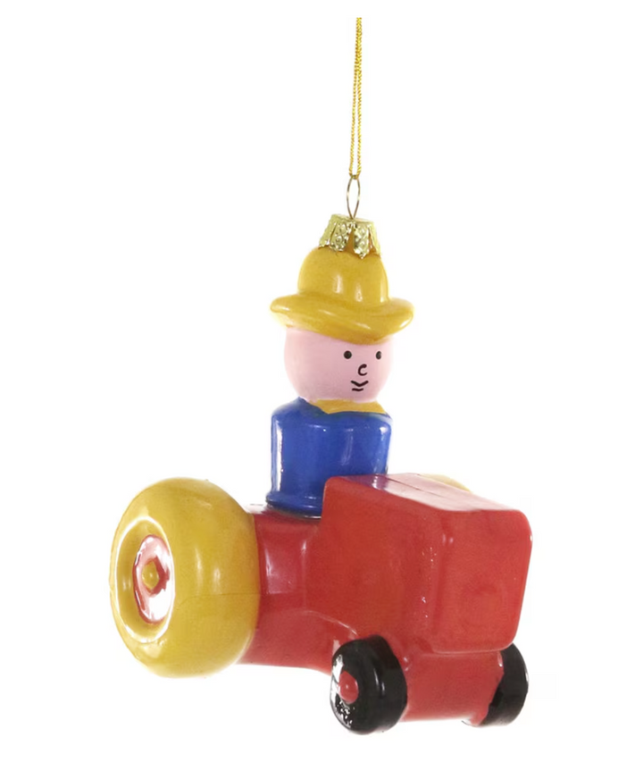 Vintage Tiny People Ornament | Farmer