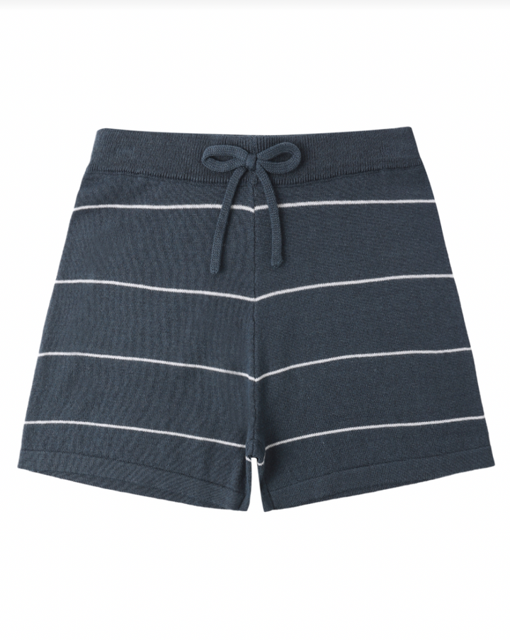 CHANDLER KNIT SHORT NAVY STRIPE