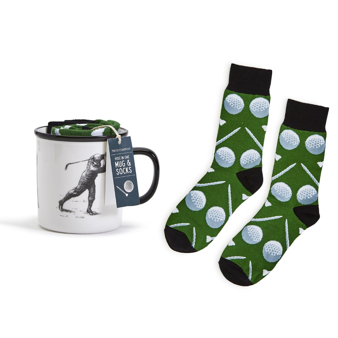 Hole-In-One Mug and Pair of Socks Set