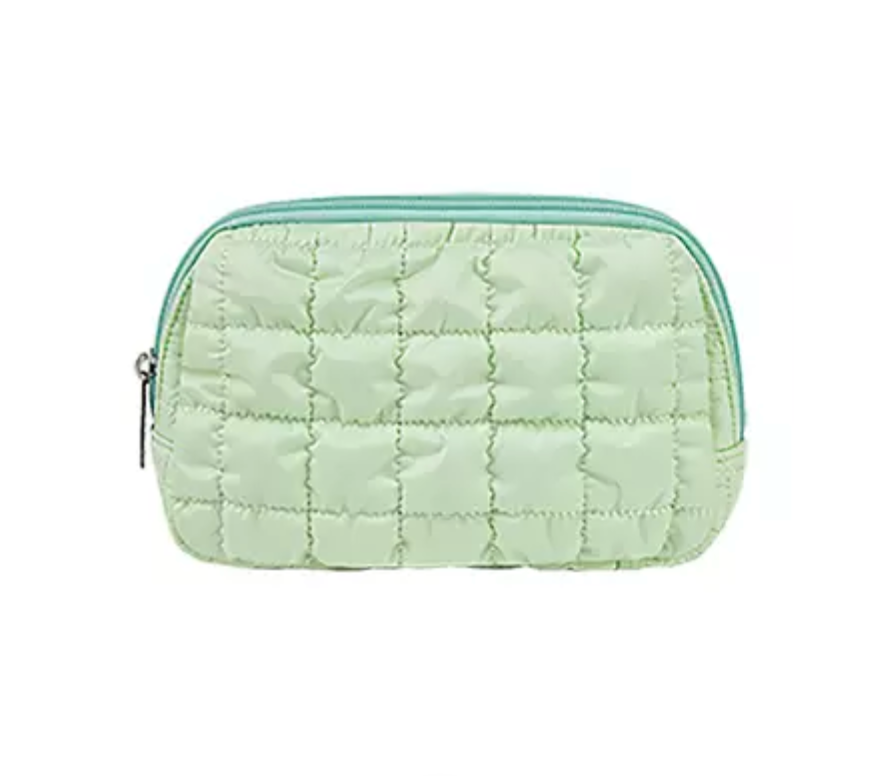 Mint Quilted Belt Bag