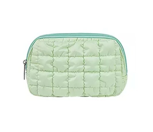 Mint Quilted Belt Bag