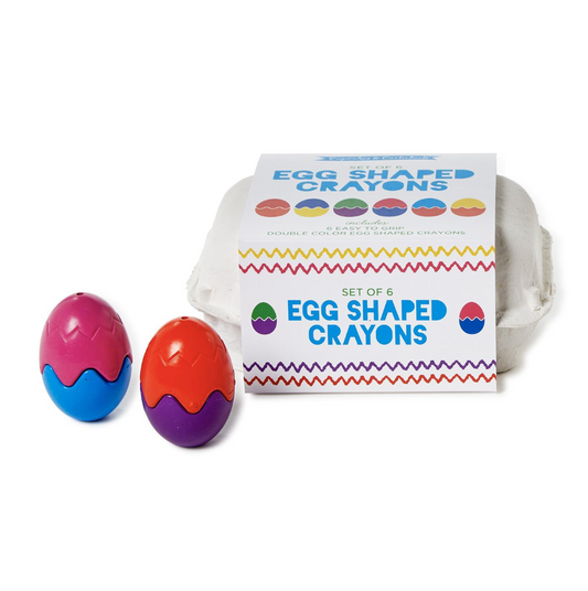 Set of 6 Egg Shaped Crayons