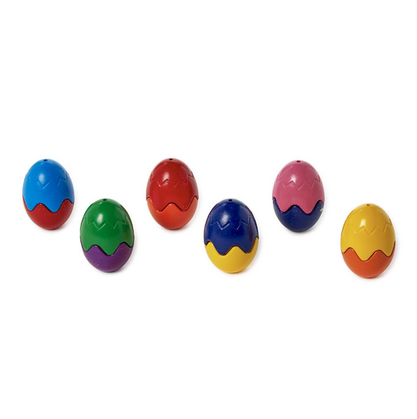 Set of 6 Egg Shaped Crayons