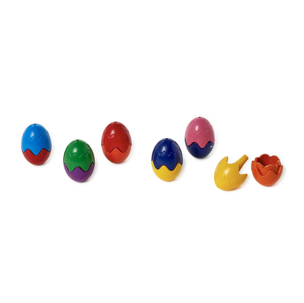 Set of 6 Egg Shaped Crayons