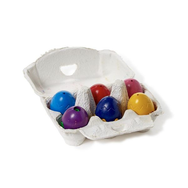 Set of 6 Egg Shaped Crayons