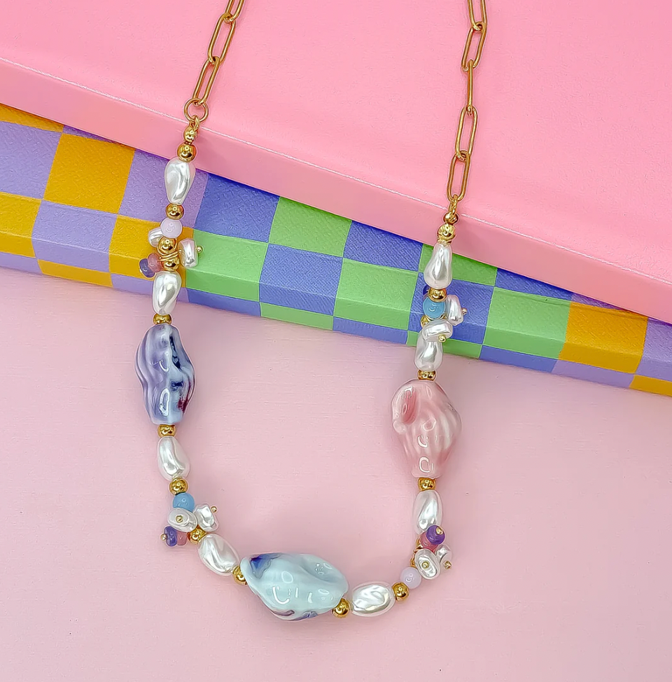 Santorini Beaded Necklace