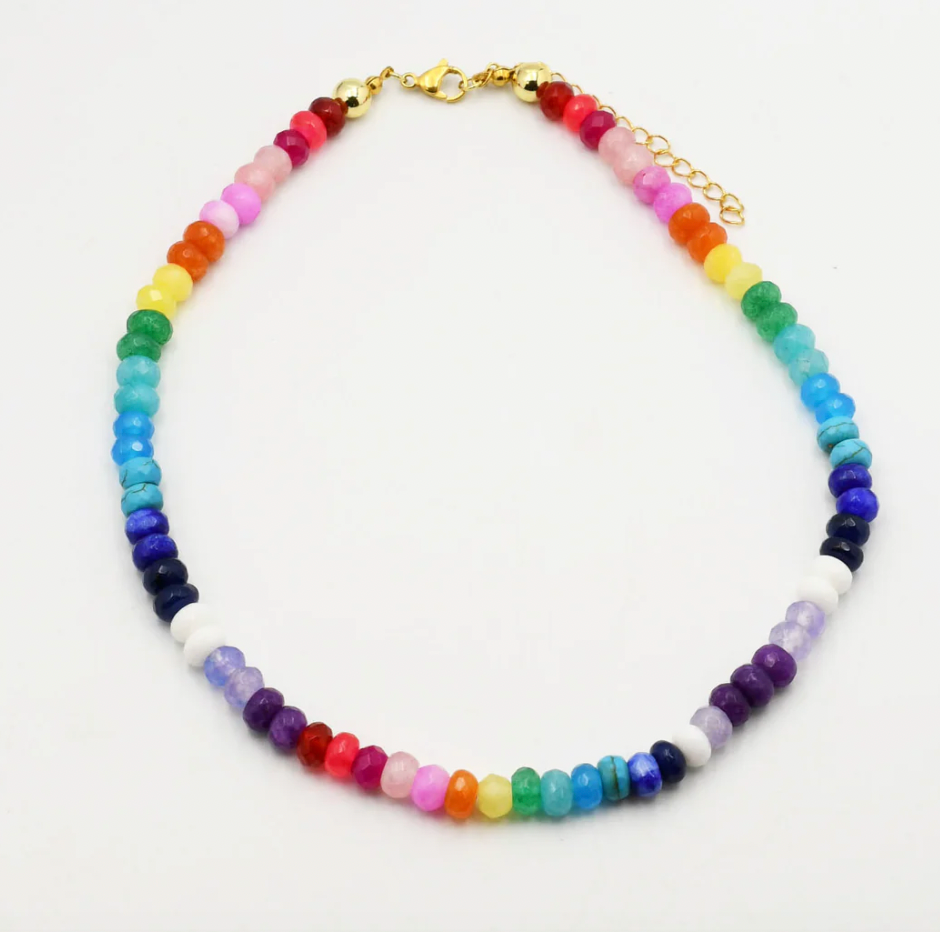 Rainbow Gemstone Necklace