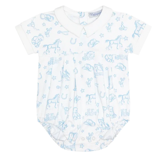 Blue Lone Star Toile Bubble