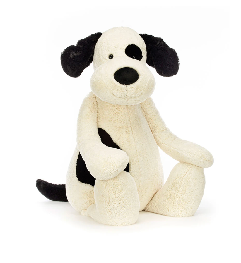 Bashful Rufferty Black & Cream Puppy | Giant