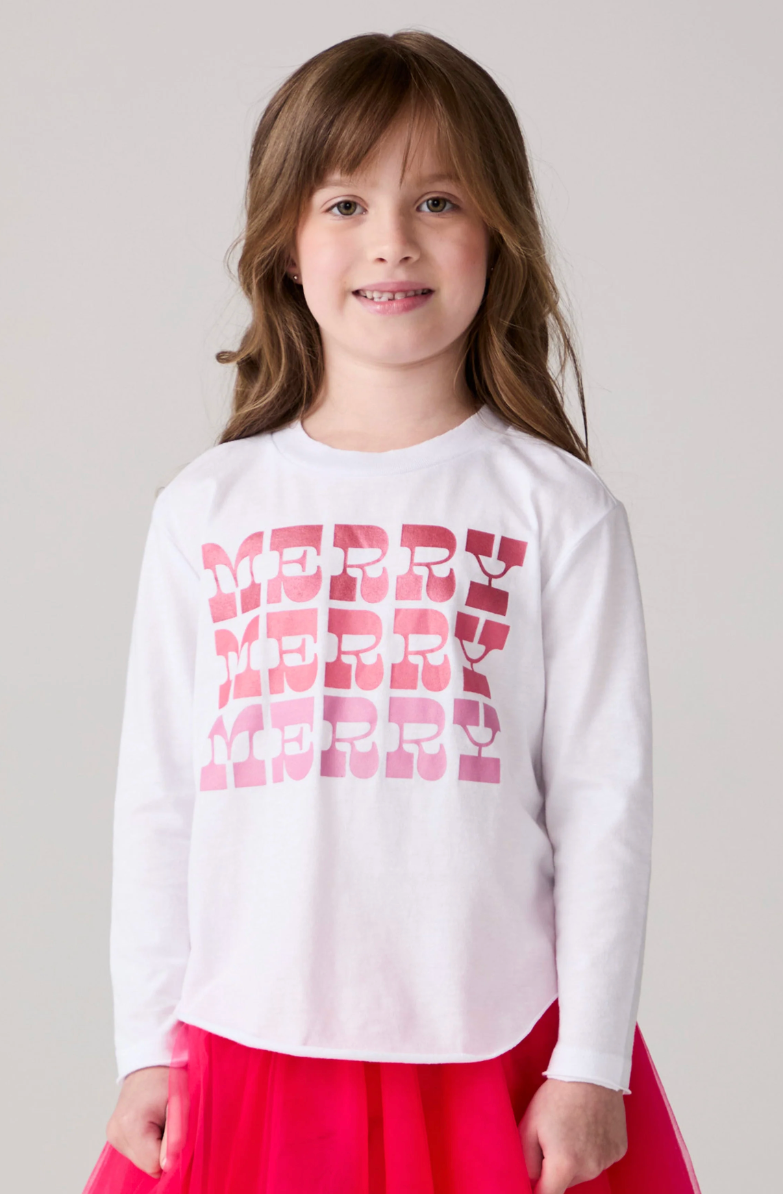 Merry Girls Long Sleeve Tee
