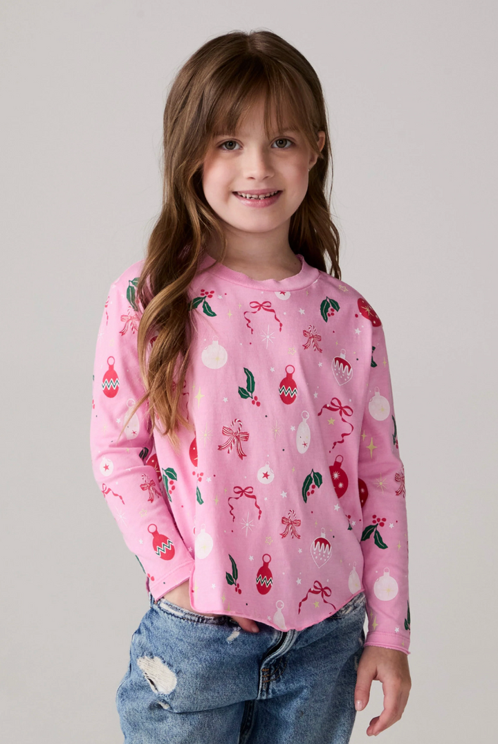 Yummy Holidays Girls Long Sleeve Tee