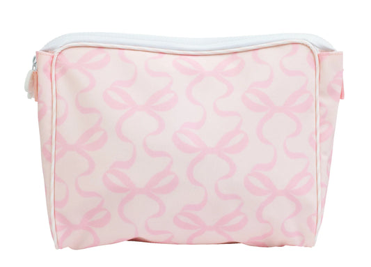 The Large Go Bag | Bows on Pink