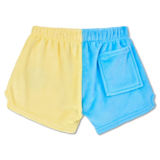 Seashell Color Block Plush Shorts