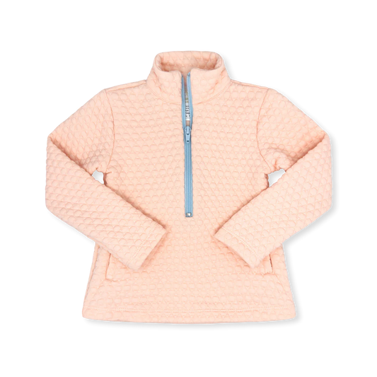 Heather Half Zip | Paris Pink Quilted