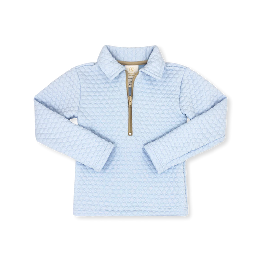 Henry Half Zip | Windy Blue Quilted