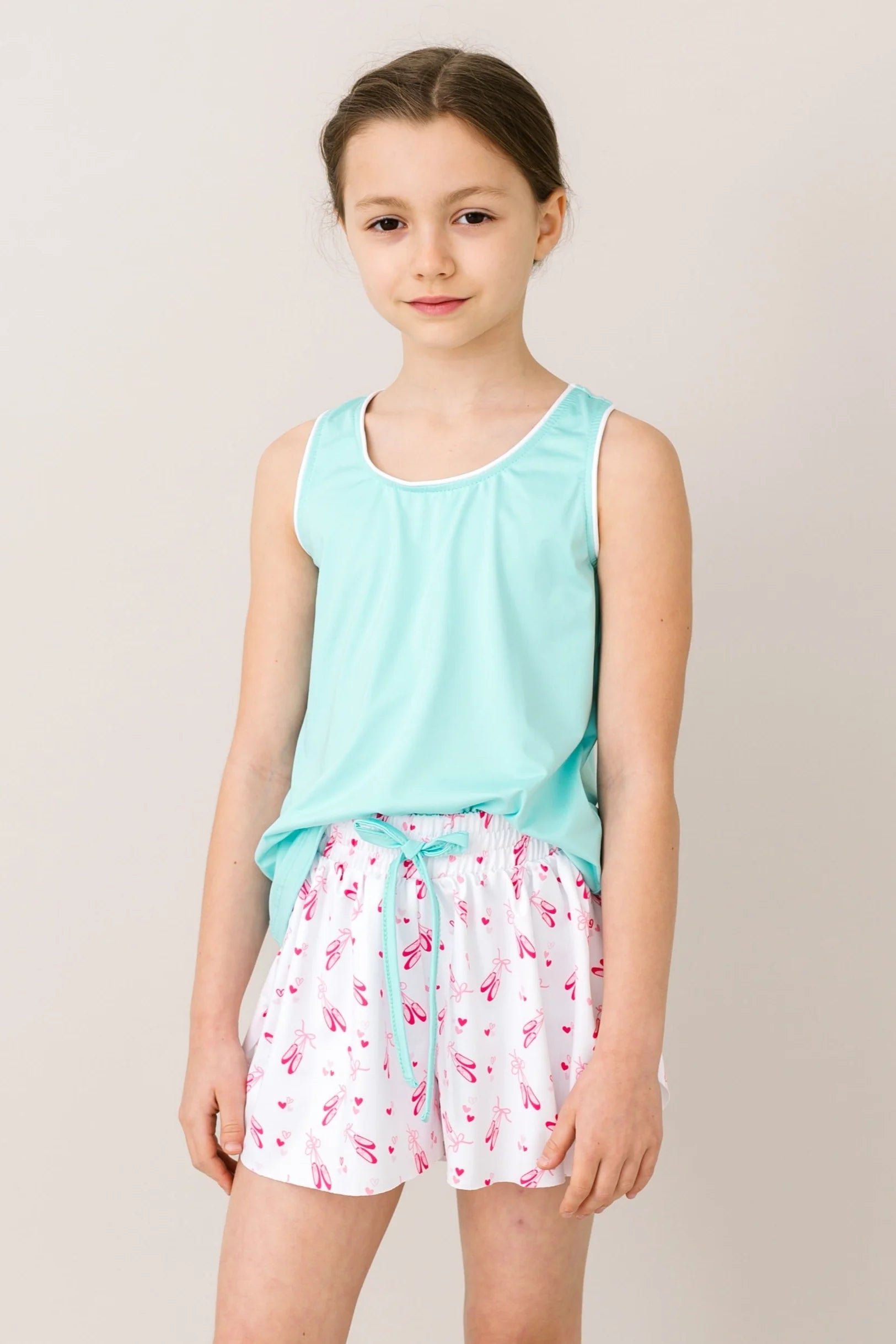 Riley Tank | Turquoise, Pure Coconut